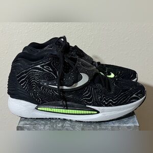 Nike KD14 Mid Mens Basketball Shoes Black Lime Glow CW3935-005, Size 12
